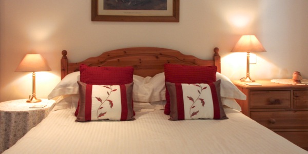 Hayloft Cottage comfortable double bed