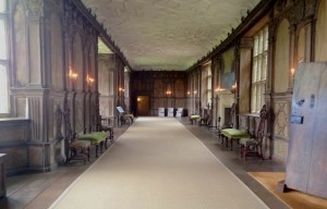 The long gallery added in Tudor times