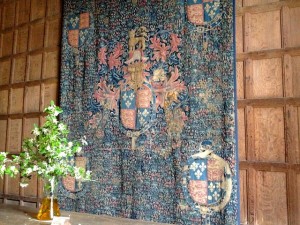 A tapestry given to the Vernon family by King Henry VIII