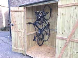 secure bike shed
