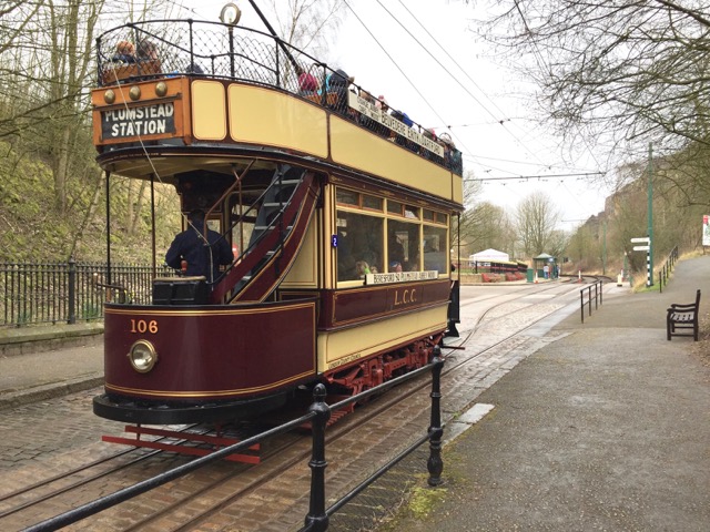 Tram at Crich Tramway Museum